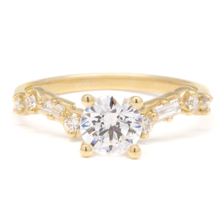 The Aurore Cascade Diamond Engagement Mount - Anne Sportun Fine Jewellery