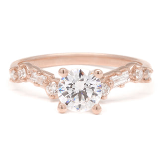 The Aurore Cascade Diamond Engagement Mount - Anne Sportun Fine Jewellery