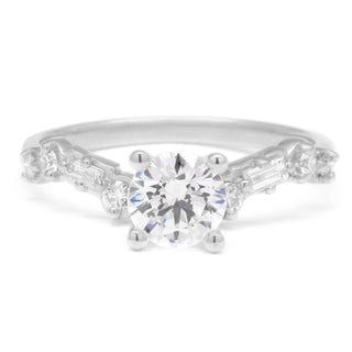 The Aurore Cascade Diamond Engagement Mount - Anne Sportun Fine Jewellery