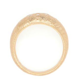 8mm 'Boulder' Diamond Bombe Ring