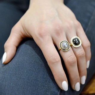 One of a Kind Black Rosecut Diamond Ring - Anne Sportun Fine Jewellery