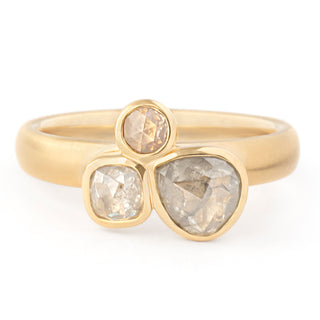 One of a Kind Triple Diamond Cluster Ring - Anne Sportun Fine Jewellery