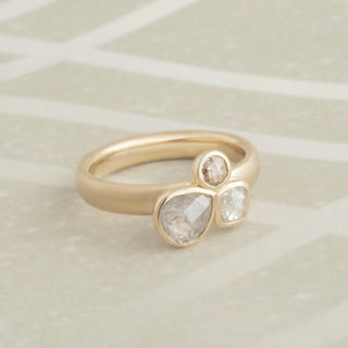 One of a Kind Triple Diamond Cluster Ring - Anne Sportun Fine Jewellery