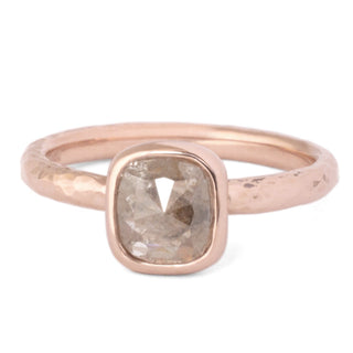 One of a Kind Bezel Set Grey Diamond Ring - Anne Sportun Fine Jewellery