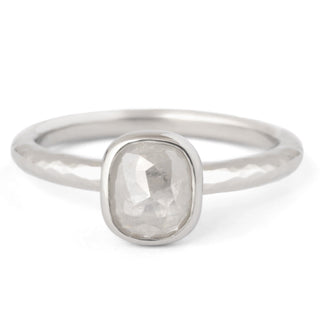 One of a Kind Bezel Cushion Diamond Ring - Anne Sportun Fine Jewellery