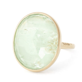 One of a Kind Oval Emerald Ring - Anne Sportun Fine Jewellery