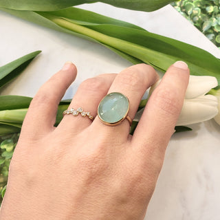 One of a Kind Oval Emerald Ring - Anne Sportun Fine Jewellery