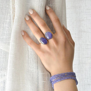 One of a Kind Purple Tanzanite Ring - Anne Sportun Fine Jewellery