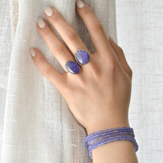 Tanzanite Wrap Bracelet - Necklace - Anne Sportun Fine Jewellery