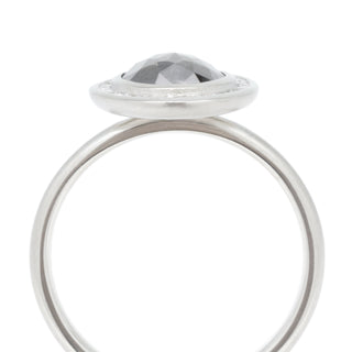 One of Kind Salt & Pepper Rosecut Diamond Ring - Anne Sportun Fine Jewellery