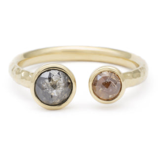 One of a Kind Open Double Diamond Ring - Anne Sportun Fine Jewellery