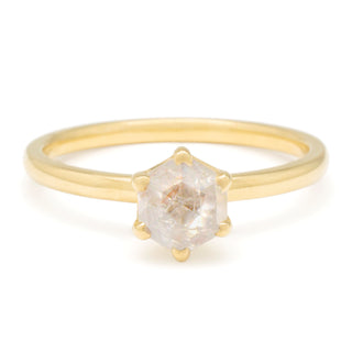 One of a Kind Hexagon Diamond Ring - Anne Sportun Fine Jewellery