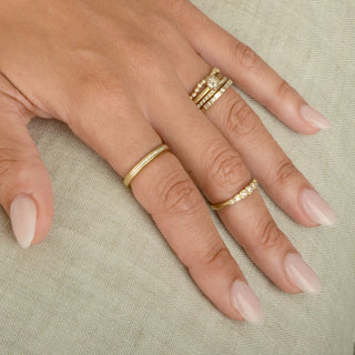 Baguette & Round Diamond Band - Anne Sportun Fine Jewellery