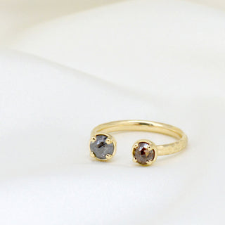 One of a Kind Open Double Diamond Ring - Anne Sportun Fine Jewellery