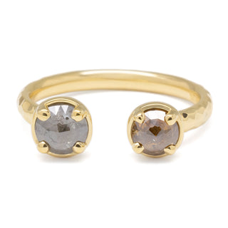One of a Kind Open Double Diamond Ring - Anne Sportun Fine Jewellery