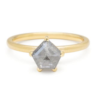 Rosecut Polygon Diamond Ring - Anne Sportun Fine Jewellery