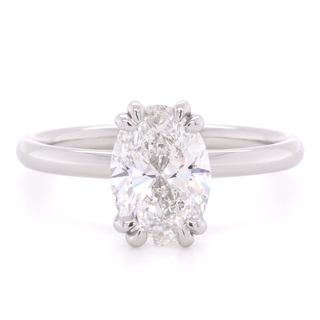 1.30ct Oval Diamond Split Prong Ring | 14k White - Anne Sportun Fine Jewellery