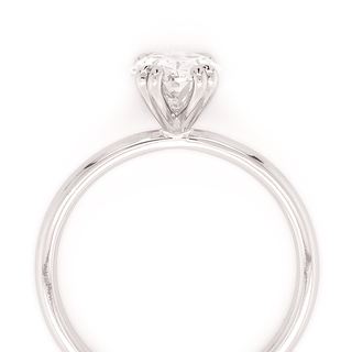 1.30ct Oval Diamond Split Prong Ring | 14k White - Anne Sportun Fine Jewellery