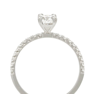 One of a Kind 0.51ct Diamond with Fishtail Diamond Mount - Anne Sportun Fine Jewellery