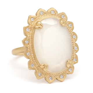 Custom 'Scalloped Halo' Moonstone