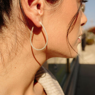 Small Saturn Hoop Earrings