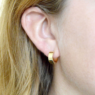 14.5mm Double Chubby Huggie Earrings | 10k - Anne Sportun Fine Jewellery