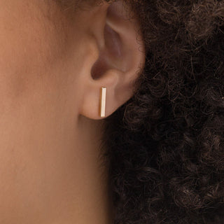 Everyday Bar Studs | 10k - Anne Sportun Fine Jewellery