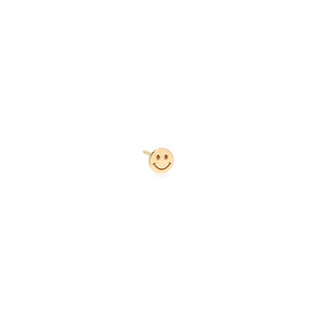 Itty Bitty Smiley Face Stud | 14k - Anne Sportun Fine Jewellery