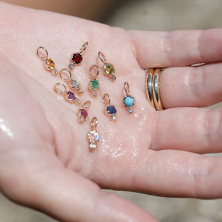 Gemstone Amulet  | Emerald | 10k - Anne Sportun Fine Jewellery