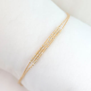 Stardust Textured Stick Bracelet - Anne Sportun Fine Jewellery