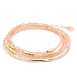 Five Gold Accent Gemstone Wrap ‚Äì 18K Yellow Gold - Anne Sportun Fine Jewellery