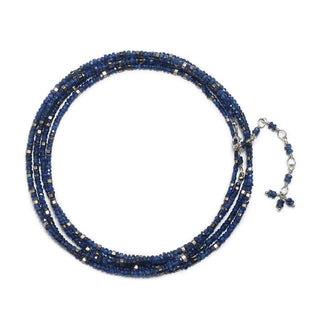 Blue Sapphire Wrap Bracelet - Necklace - Anne Sportun Fine Jewellery