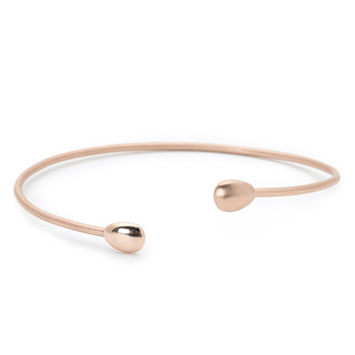 Open Polished Gold Petal Bangle - Anne Sportun Fine Jewellery