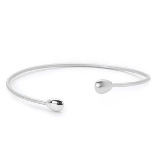 Open Polished Gold Petal Bangle - Anne Sportun Fine Jewellery