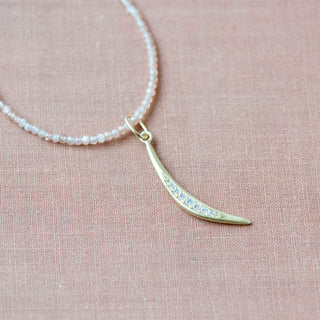 Crescent Diamond Flow Charm - Anne Sportun Fine Jewellery