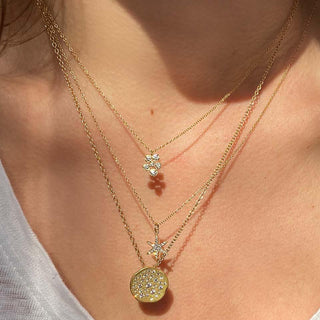 Diamond Pave Star Necklace - Anne Sportun Fine Jewellery