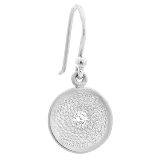 Single Diamond 'Stardust' Hook Earrings - Anne Sportun Fine Jewellery