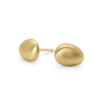 Matte Finish Petal Stud Earrings - Anne Sportun Fine Jewellery