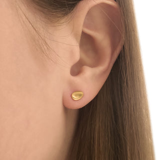 Matte Finish Petal Stud Earrings - Anne Sportun Fine Jewellery