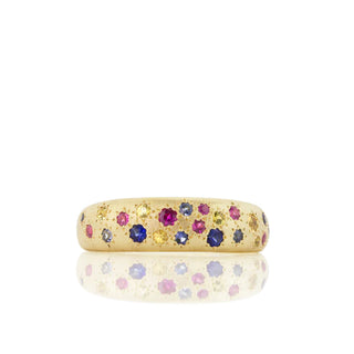 Tapered Multi Sapphire Band | 18k - Anne Sportun Fine Jewellery