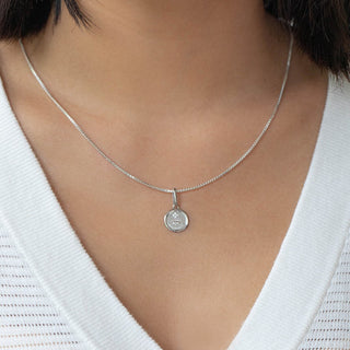 Love Token Necklace Round | Silver - Anne Sportun Fine Jewellery