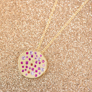 'Sunburst' Stardust Pendant Necklace - Anne Sportun Fine Jewellery