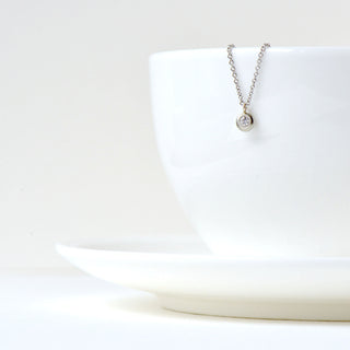 Diamond Gold Button Stardust Necklace - Anne Sportun Fine Jewellery