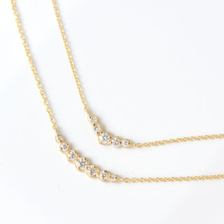 Small Graduated Diamond Necklace - Anne Sportun Fine Jewellery