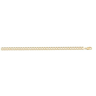 3mm Solid Open Link Anklet | 10k