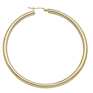 3mm Tube Hoops | 55mm | 10k - Anne Sportun Fine Jewellery