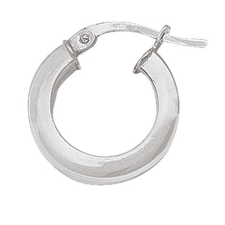 2.5mm Square Tube Hoops | 15mm | 10k - Anne Sportun Fine Jewellery