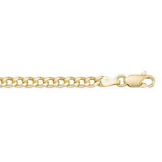 3.5mm Hollow Curb Chain | Gold - Final Sale - Anne Sportun Fine Jewellery
