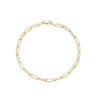 3mm Gold Paperclip Bracelet - Anne Sportun Fine Jewellery