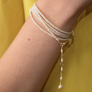 Pearl Wrap Bracelet - Necklace - Anne Sportun Fine Jewellery